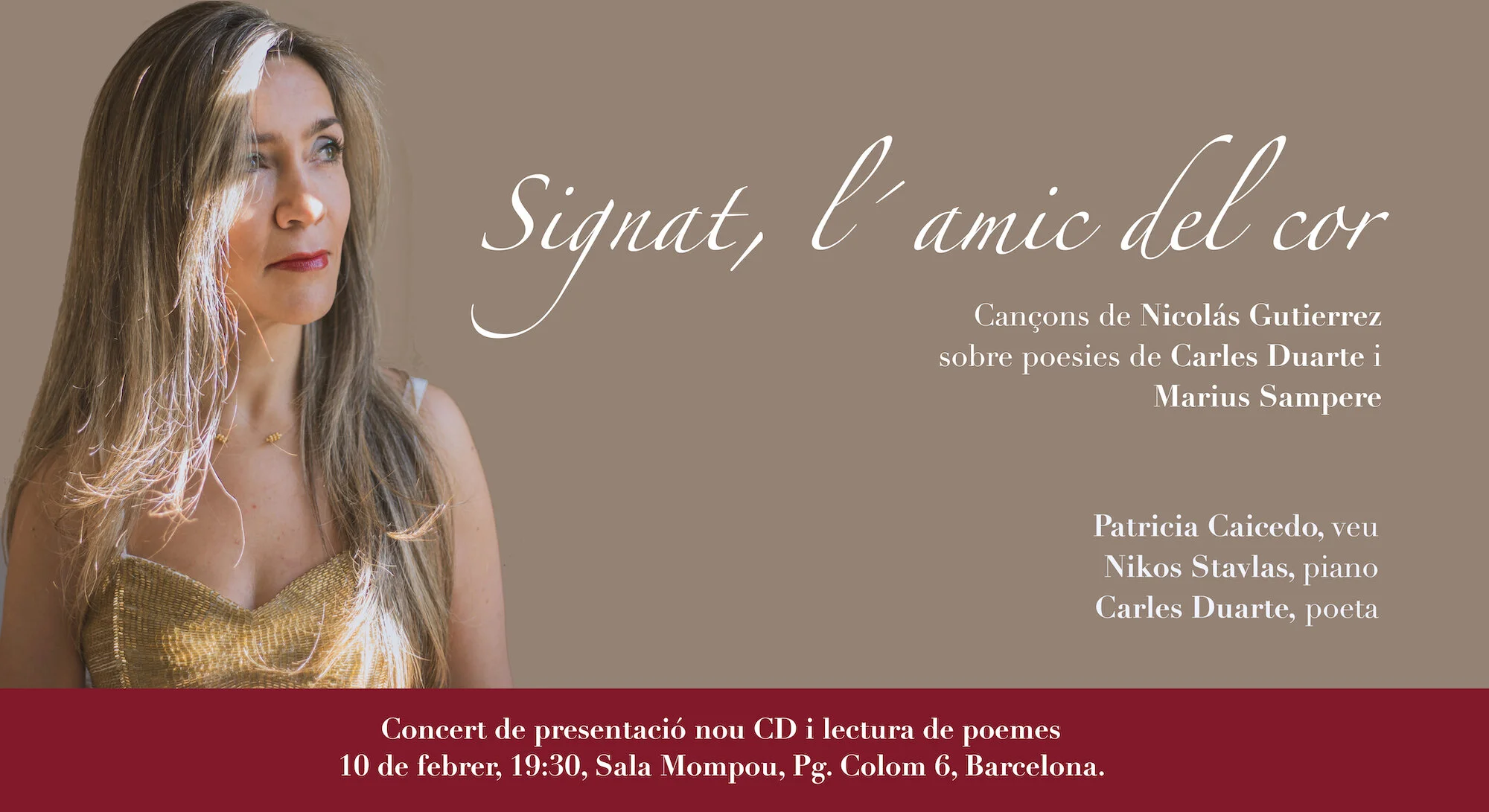 Patricia Caicedo presents her new recording of Catalan Art Songs (Copy)