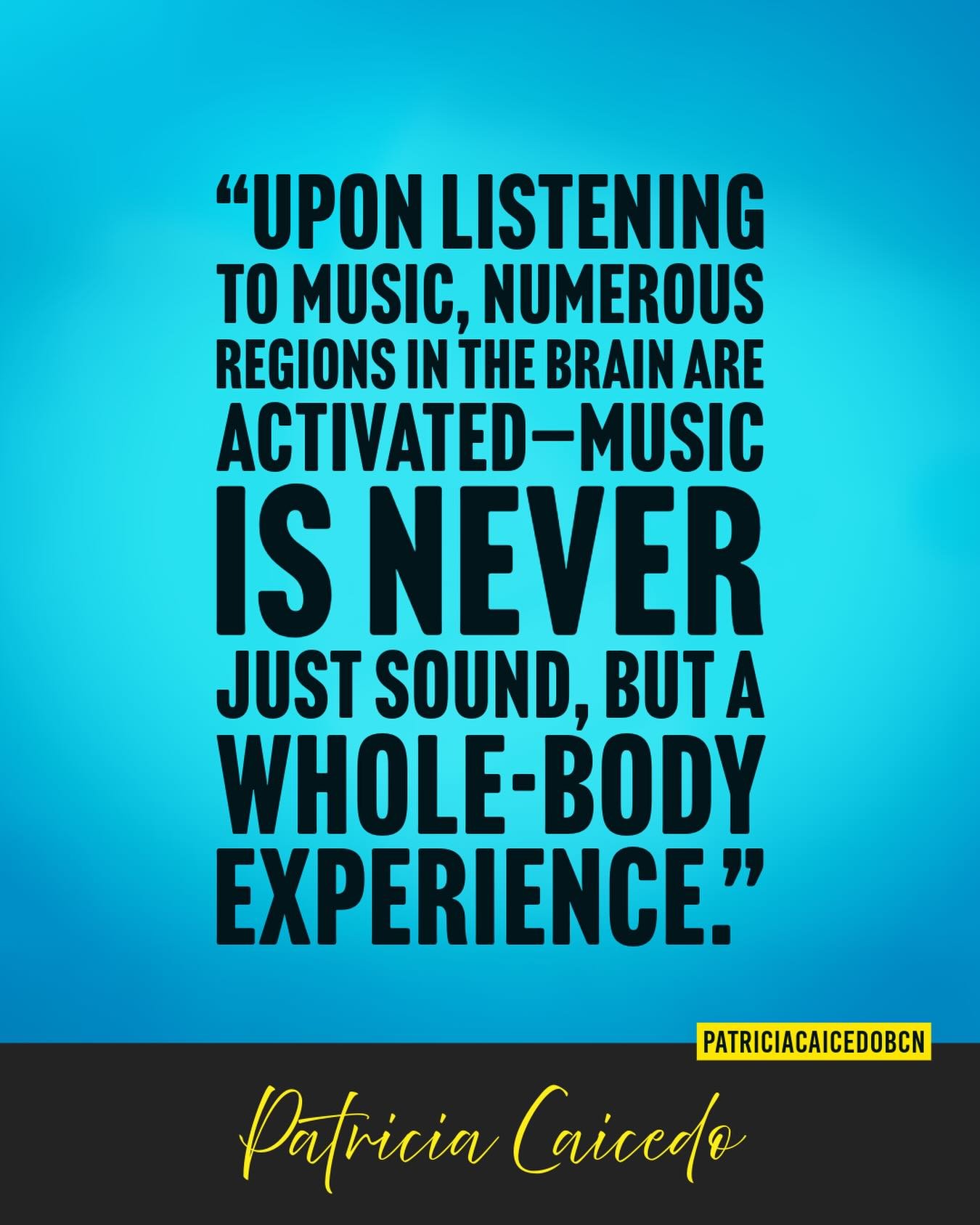 During #BrainAwarenessWeek, let&rsquo;s remember: Music is not just something we hear&mdash;it&rsquo;s something we become.

When we listen, our entire brain lights up, connecting emotion, memory, and movement.

What are you activating in your brain 
