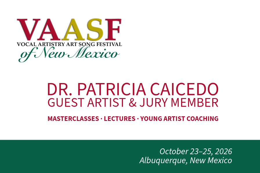 Celebrating the Art of Song: Patricia Caicedo at the Vocal Artistry Festival of New Mexico