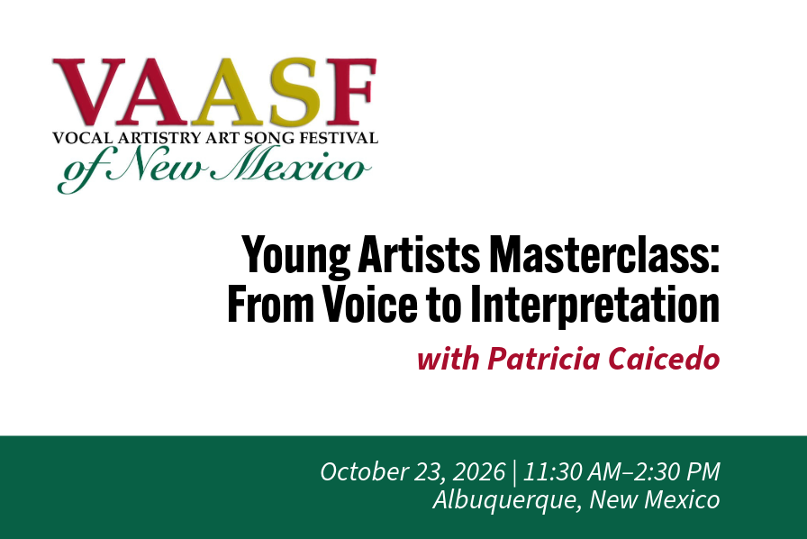 Young Artists Masterclass with Patricia Caicedo | New Mexico