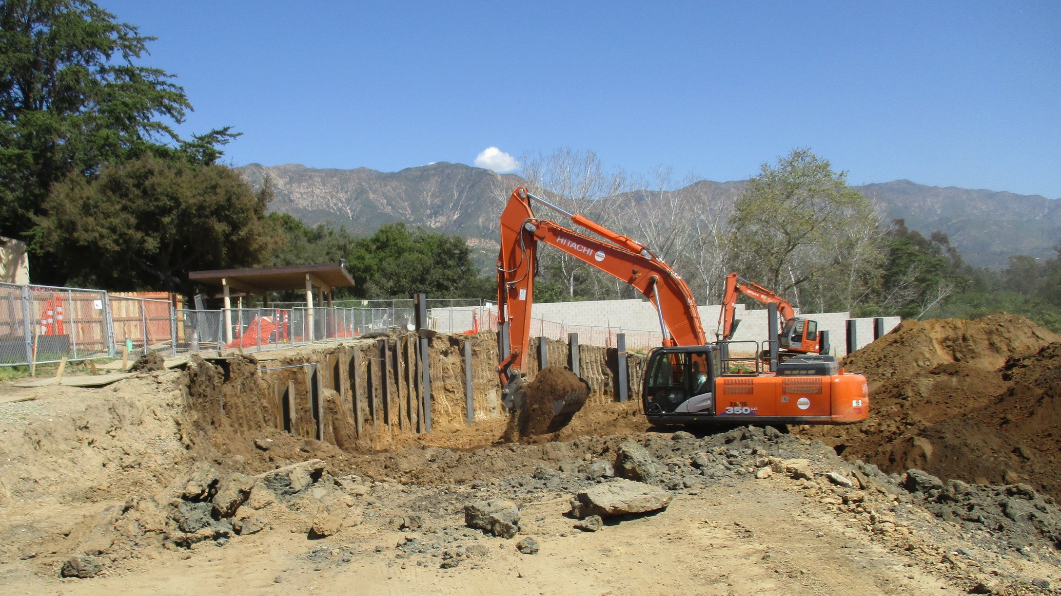 Casa Dorinda, Independent Living, 3/18/19 Exposing the Shoring