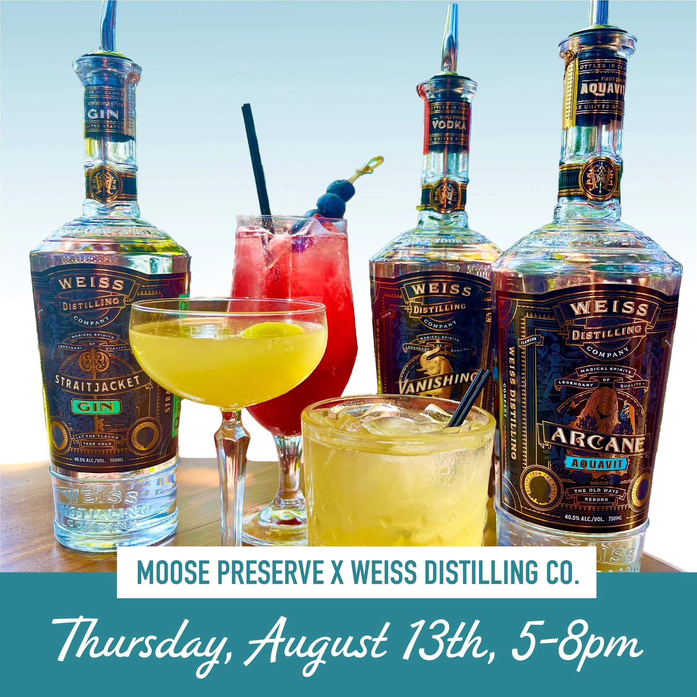 Kick Off Dream Cruise Weekend with Weiss Distilling at Moose Preserve
