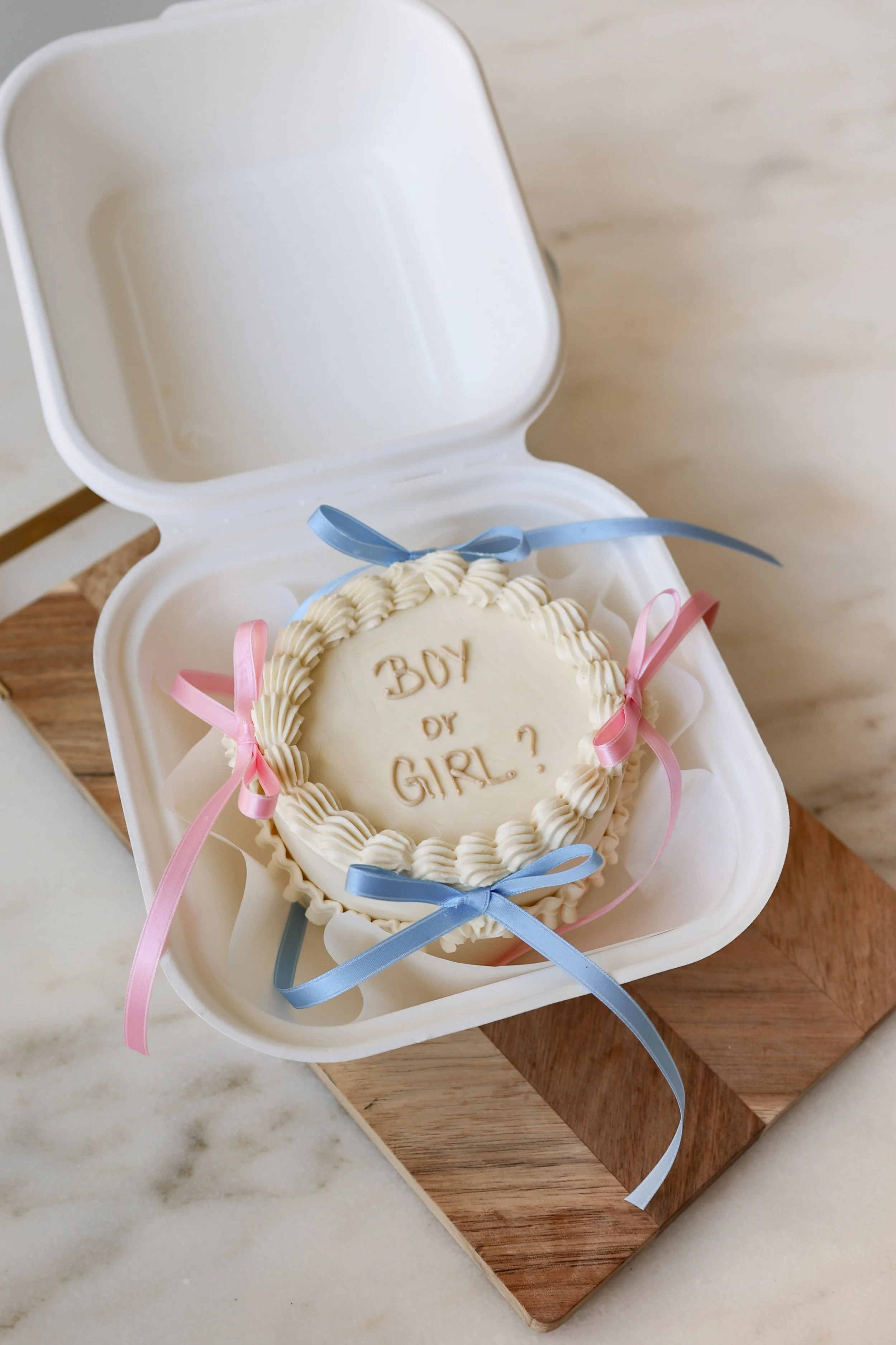 Aufschrift Baby Bento Cake