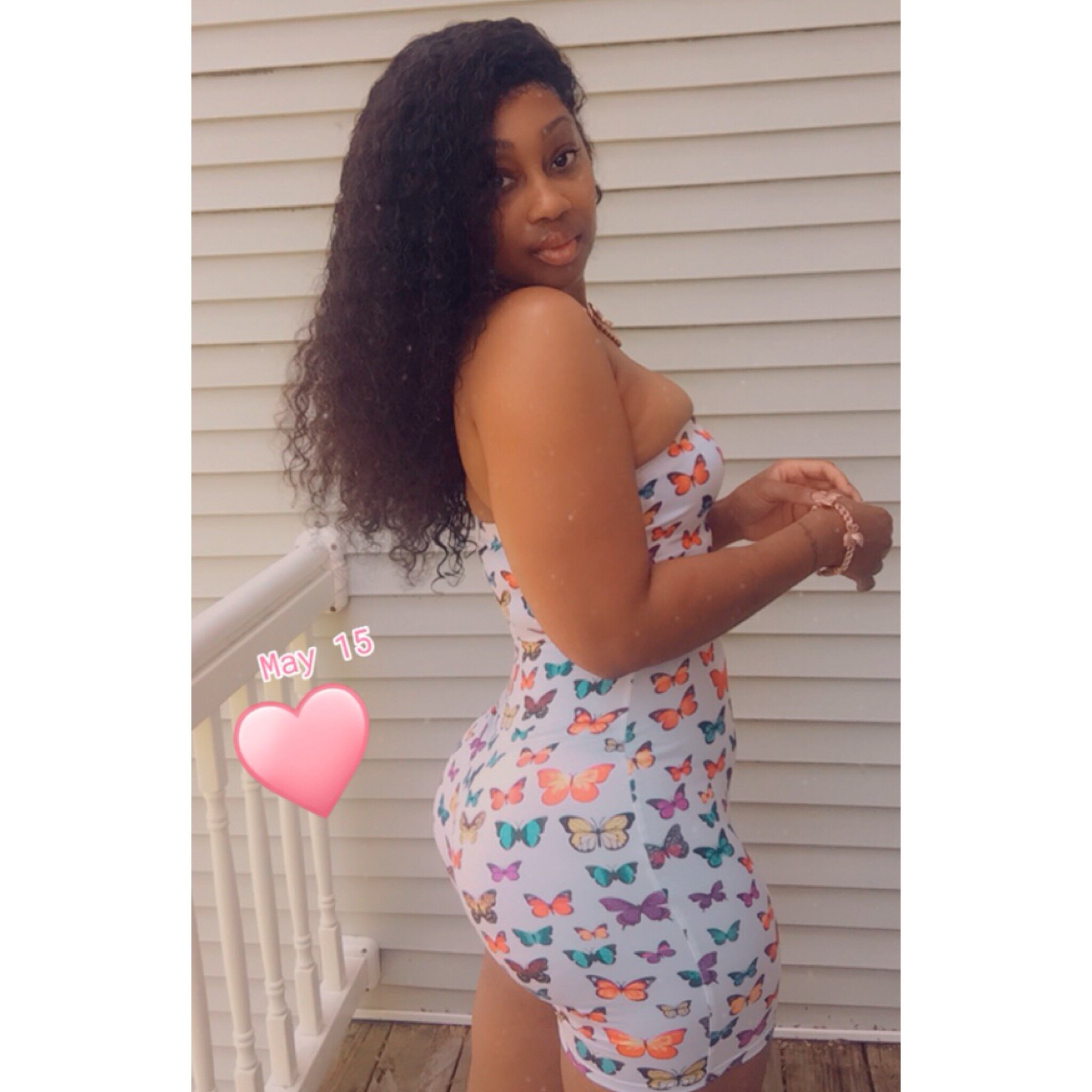 Butterfly Sweetheart Romper