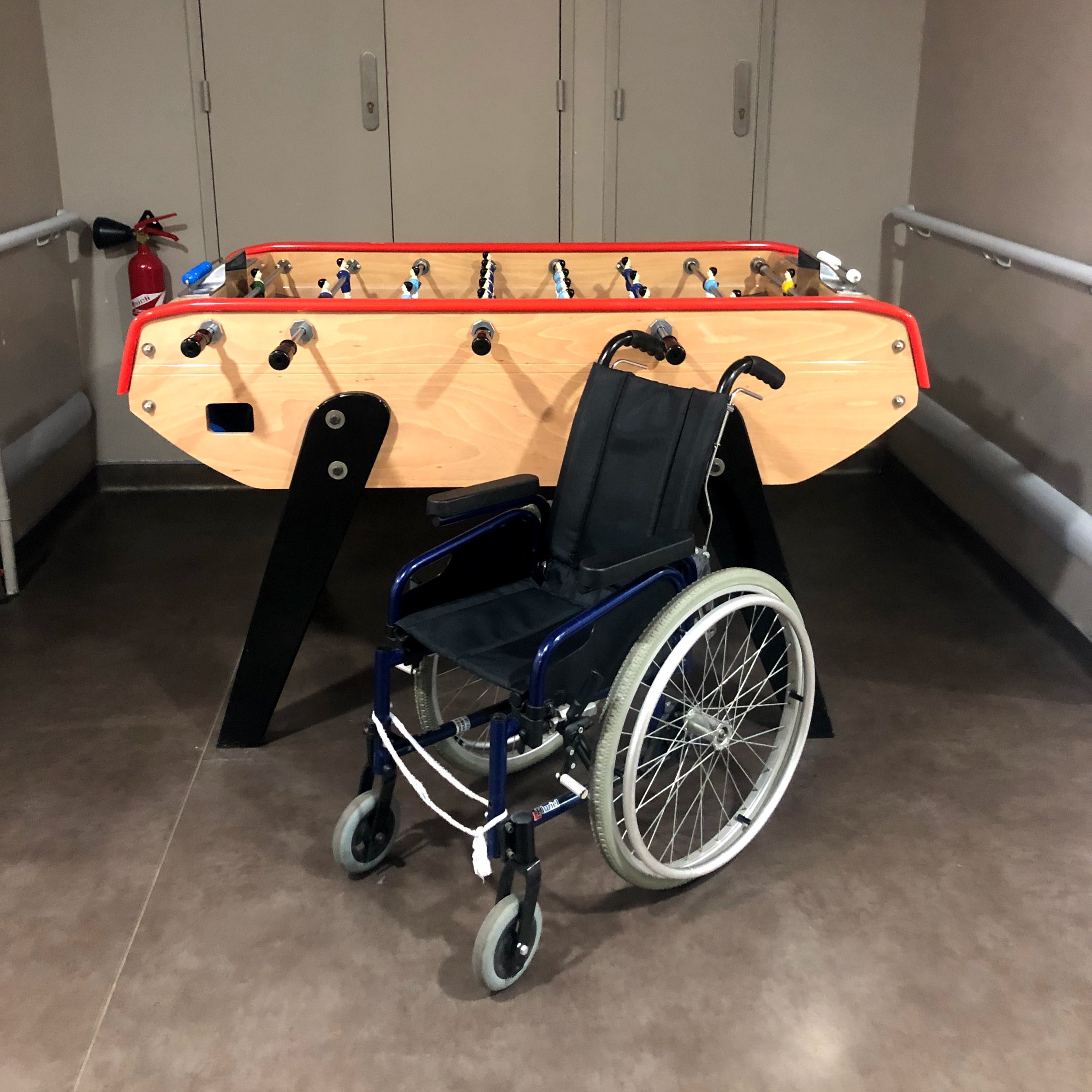 Some of the kids are on wheelchairs because chemotherapy treatments can also lead to joint lesions, especially on the knees.