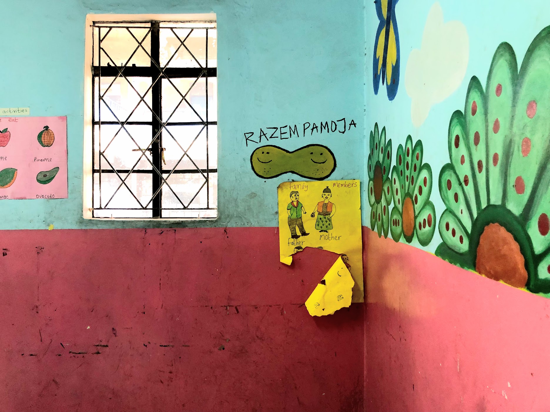 A classroom at Valley View Academy in Mathare.