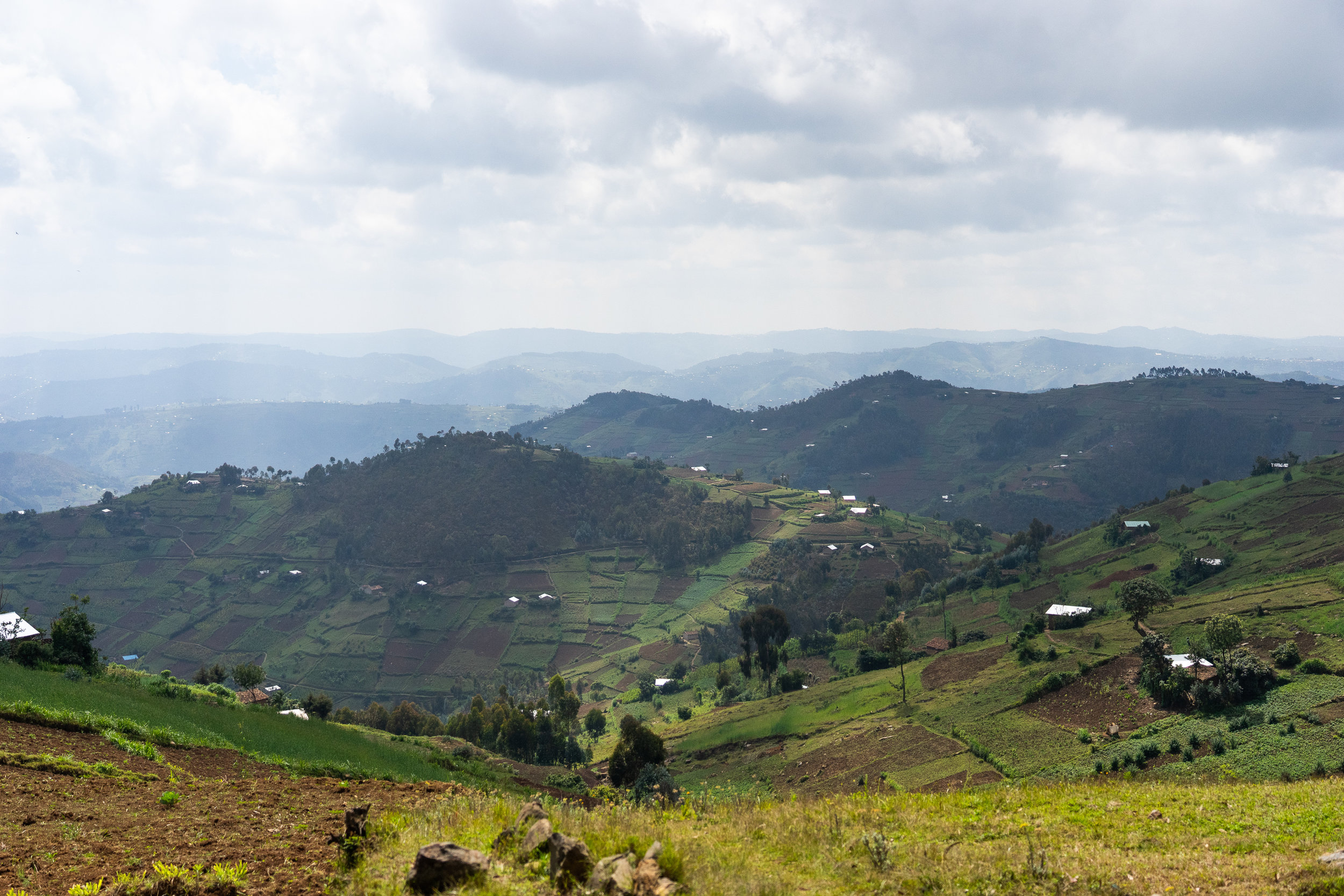 Le Rwanda est surnomme le pays aux milles collines :)