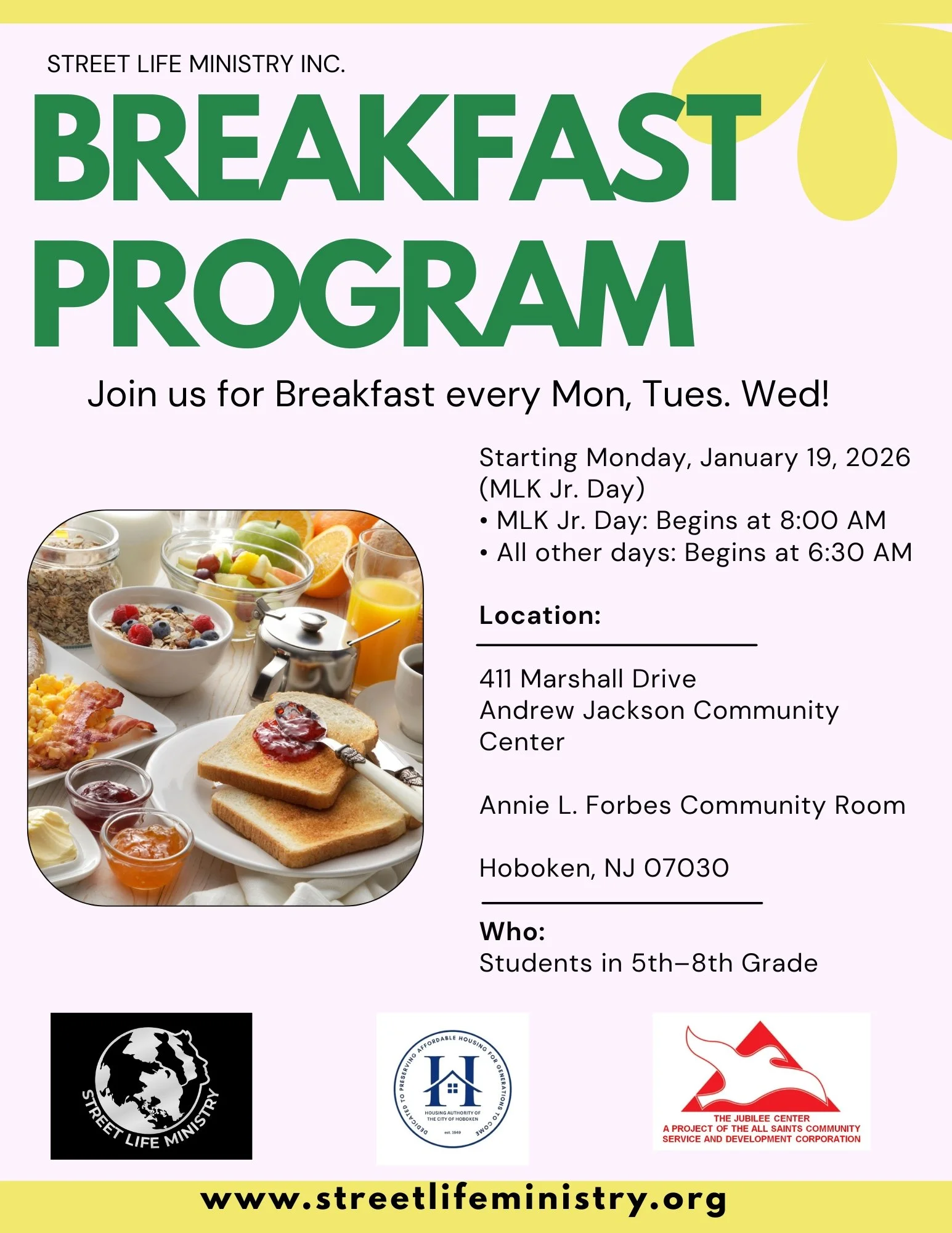 Breakfast Program / Programa de Desayuno
