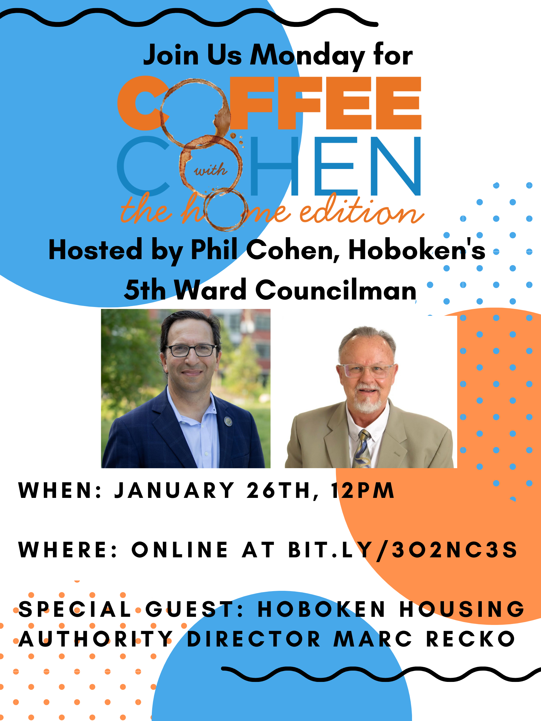 Coffee with Cohen Home Edition / Cafe con Cohen edición hogar