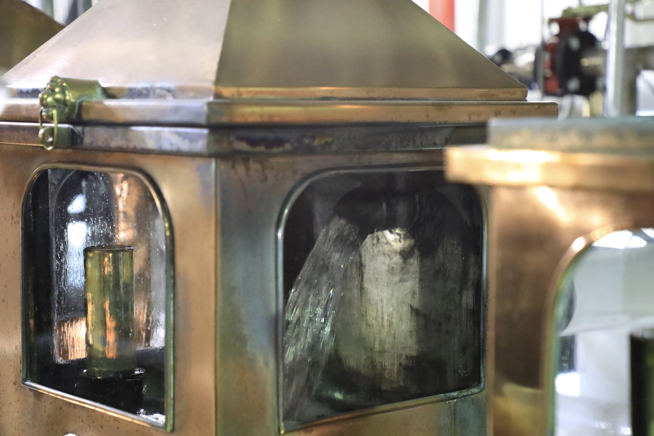 A veritable firehose of new make spirit - 1 of 3 spirit safes that run 24/7 at the newly remodeled Bernheim.