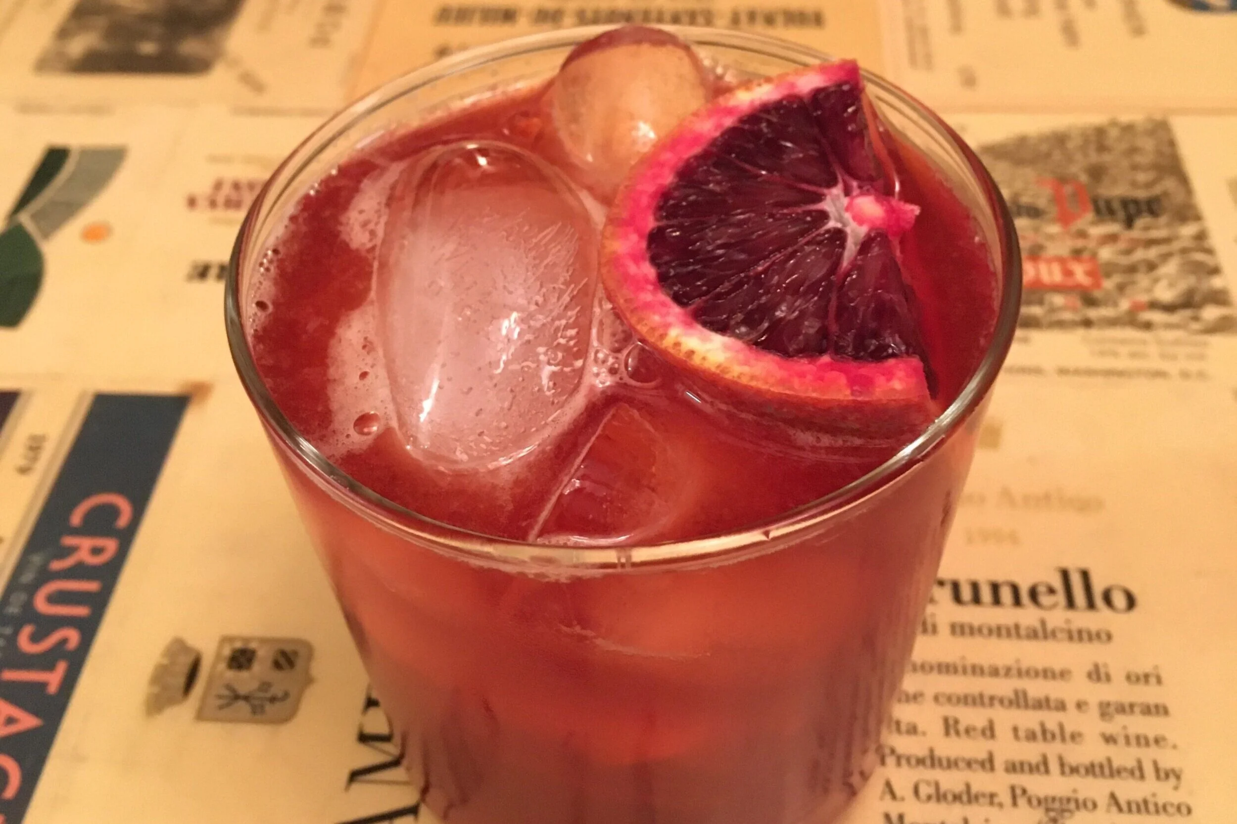 Negroni all’Arancia Rossa- A California Winter Treat