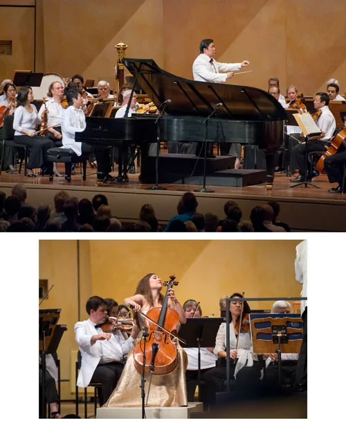 Top: Yu previously appeared at Ravinia in 2007 with Lang Lang, together performing the Yellow River Piano Concerto by Chinese composer Xian Xinghai with the Chicago Symphony Orchestra. Bottom: Alisa Weilerstein returns to Ravinia with the Yu and the Shanghai Symphony for one of her signature solos, Dvořák’s Cello Concerto, having most recently taken the festival’s stage for Elgar’s concerto with the CSO. Both are works that are featured in her acclaimed Decca discography.