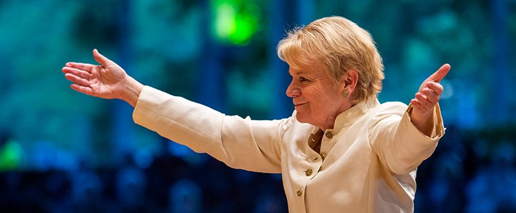 The Conductor’s Score: Marin Alsop leads a crescendo of Taki Fellows