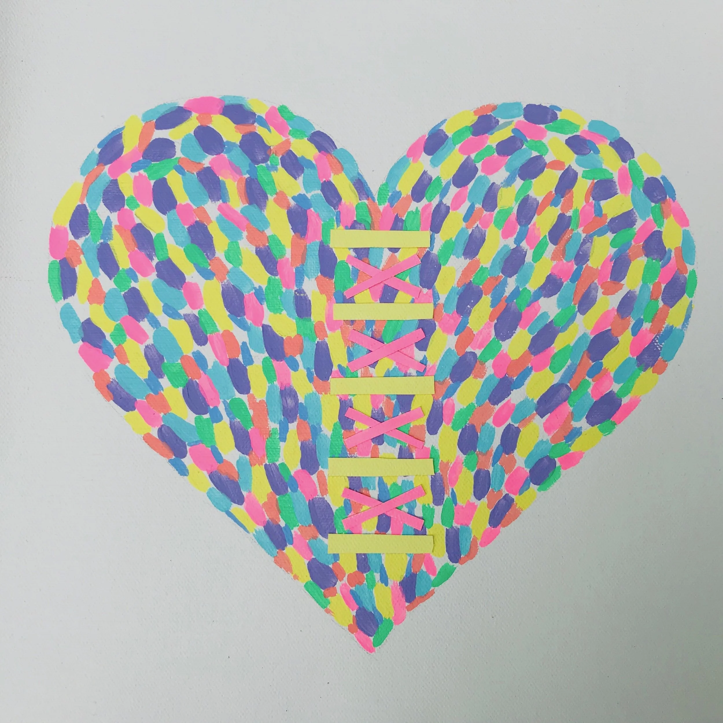 I made two hearts for the SF Hearts Foundation