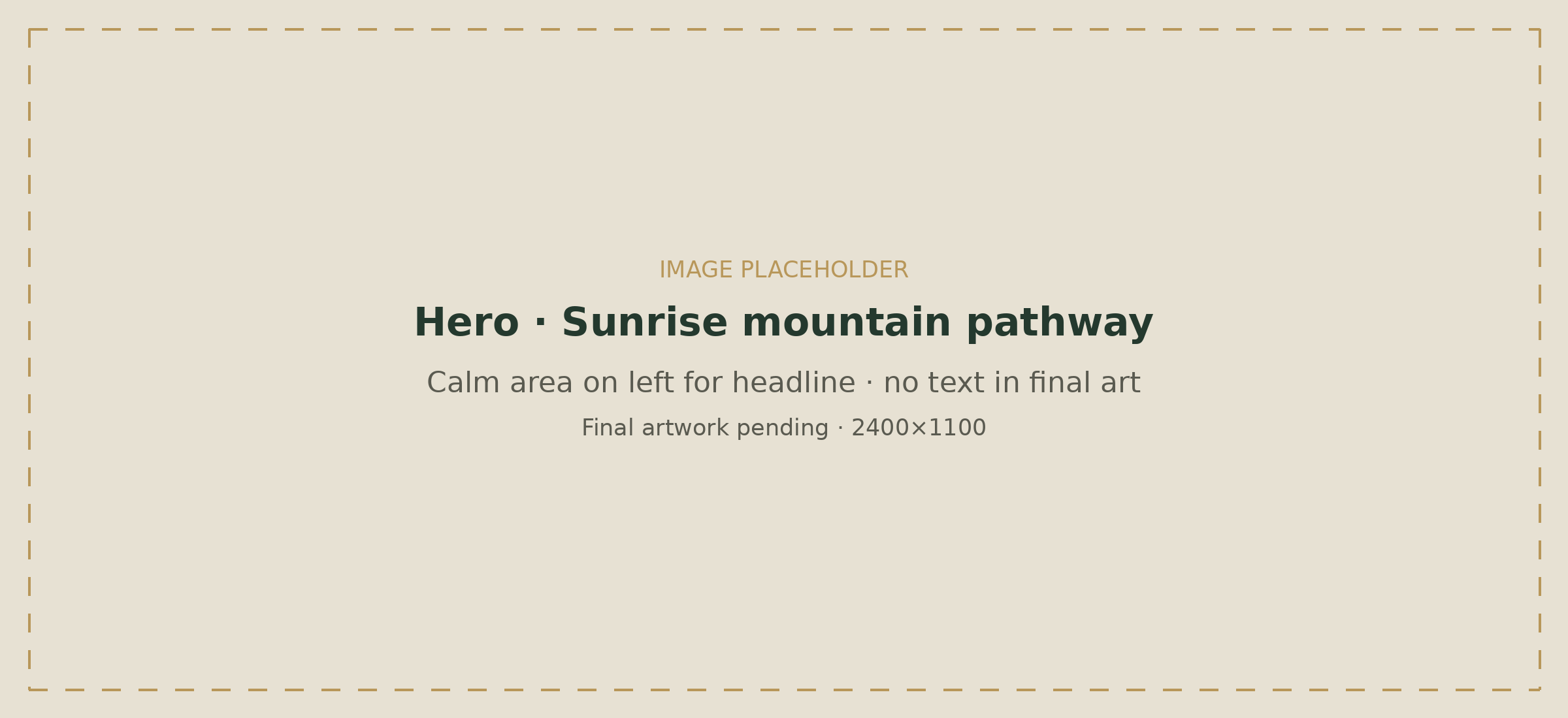 Sunrise mountain pathway leading toward the horizon (placeholder)