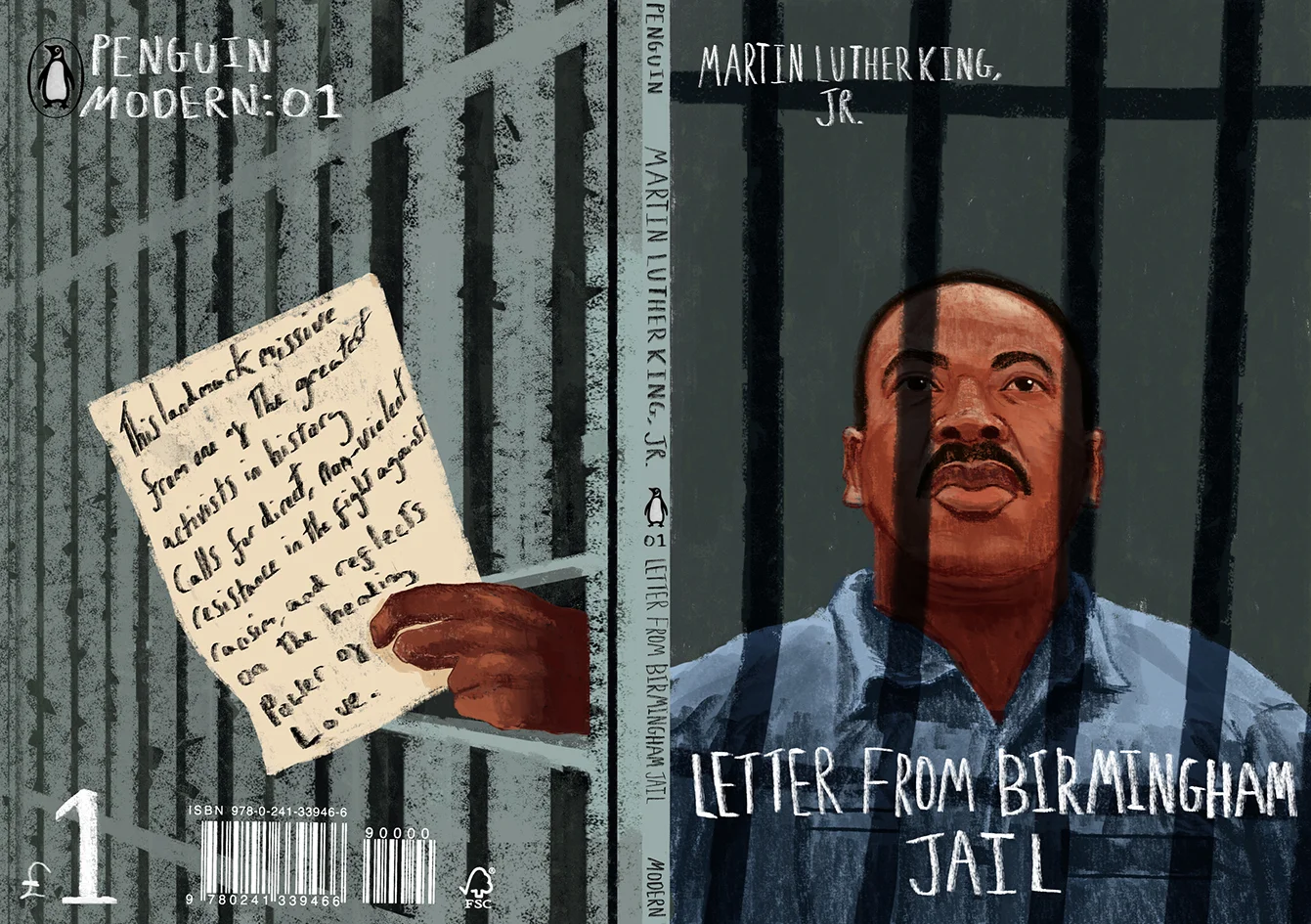 'Letter From Birmingham Jail' Mock Book Cover