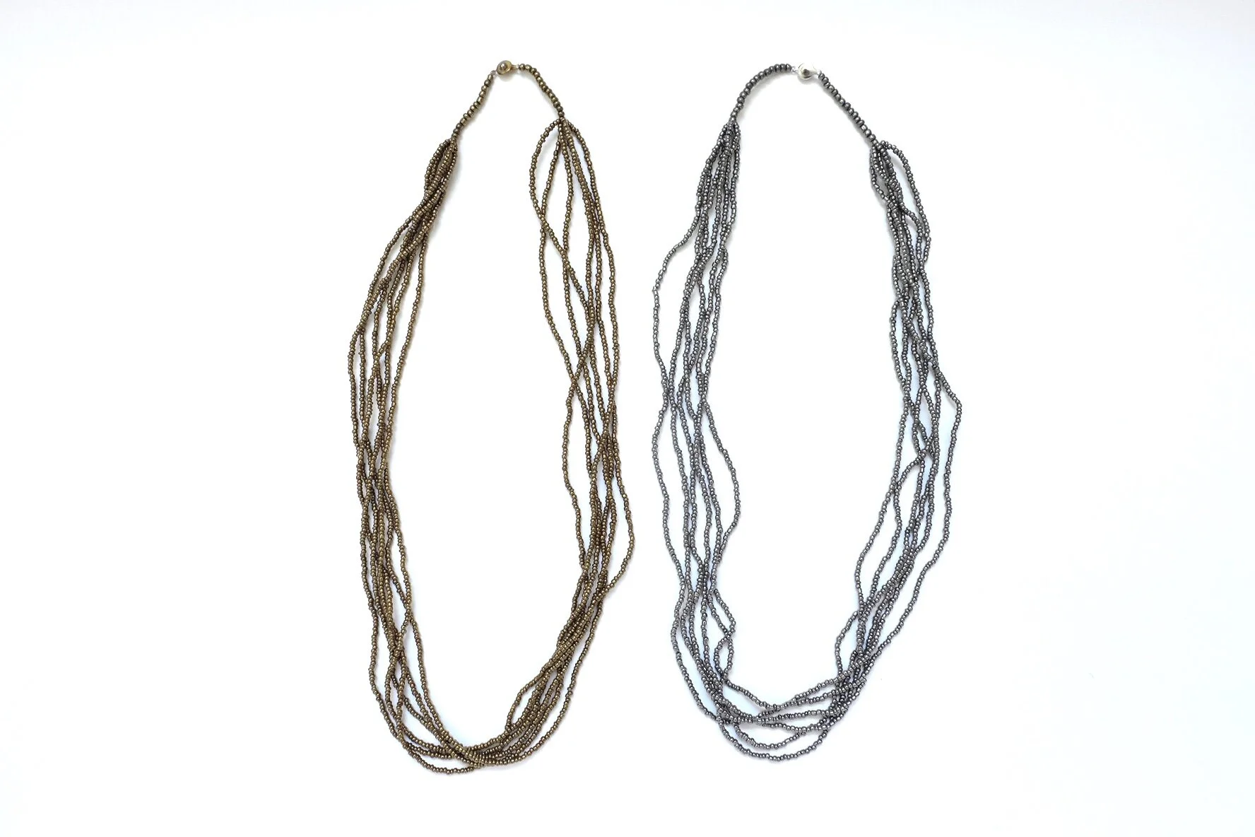 Seed Bead Multistrand Necklace