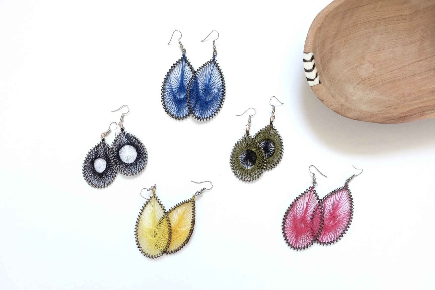 Thread and Spring Earrings