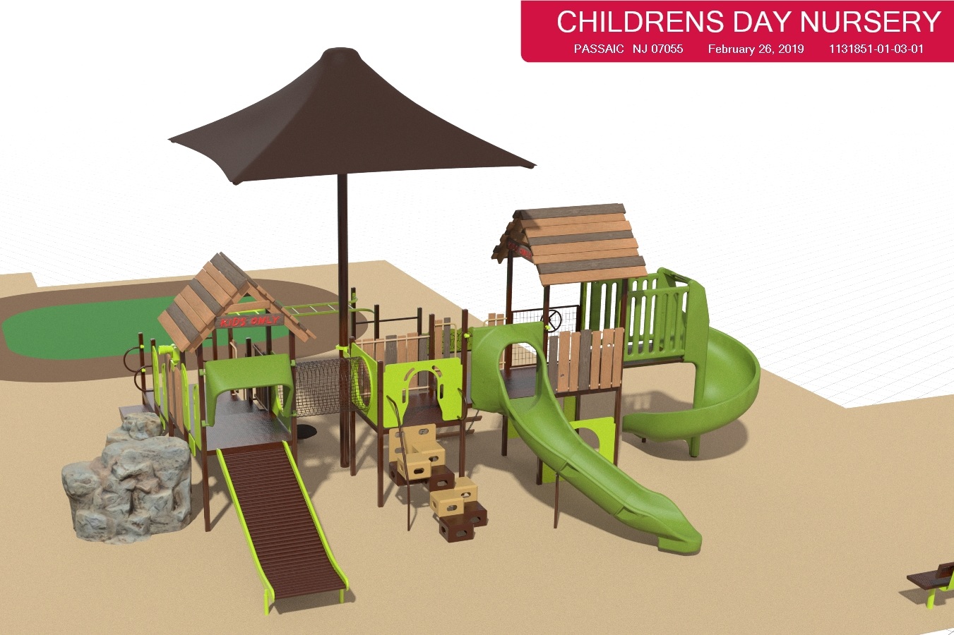 Just one of the play structures that are part of our overall playground design.