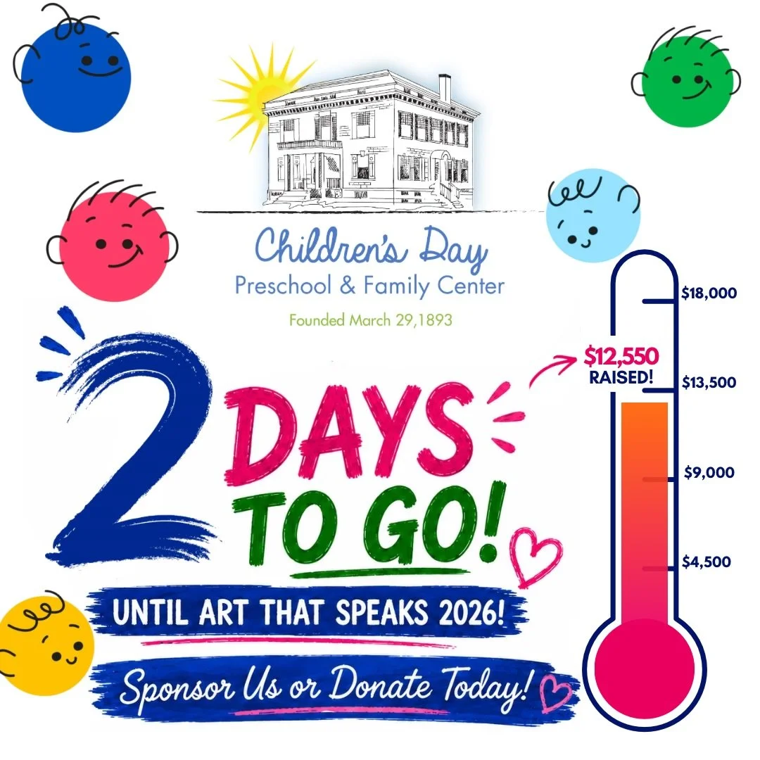 Only 2 Days Until Art That Speaks! ✨🎨🥳

As we continue the countdown, we&rsquo;re looking back at one of our favorite moments leading up to this year&rsquo;s event&mdash;our Parent &amp; Child Art Night! Families came together to paint, create, and