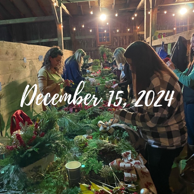 Holiday Wreath Workshop- Dec 15, 2024