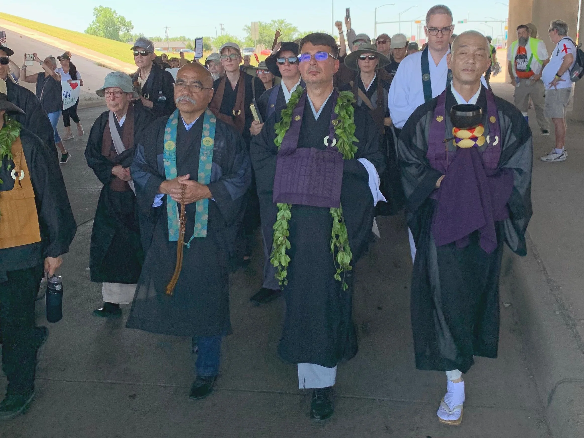 Marching to Fort Sill Gate