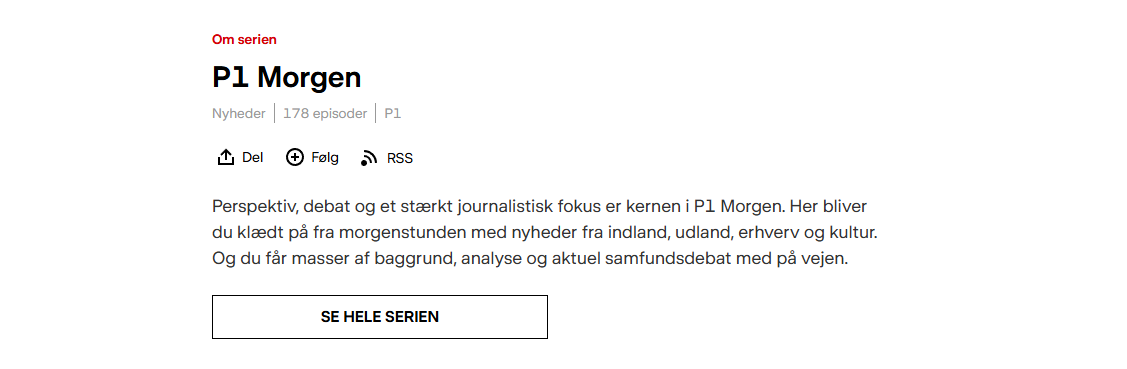 DR P1 morgen