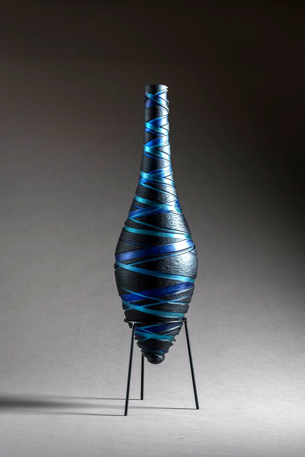 Spiralling Blue Amphore, 2024