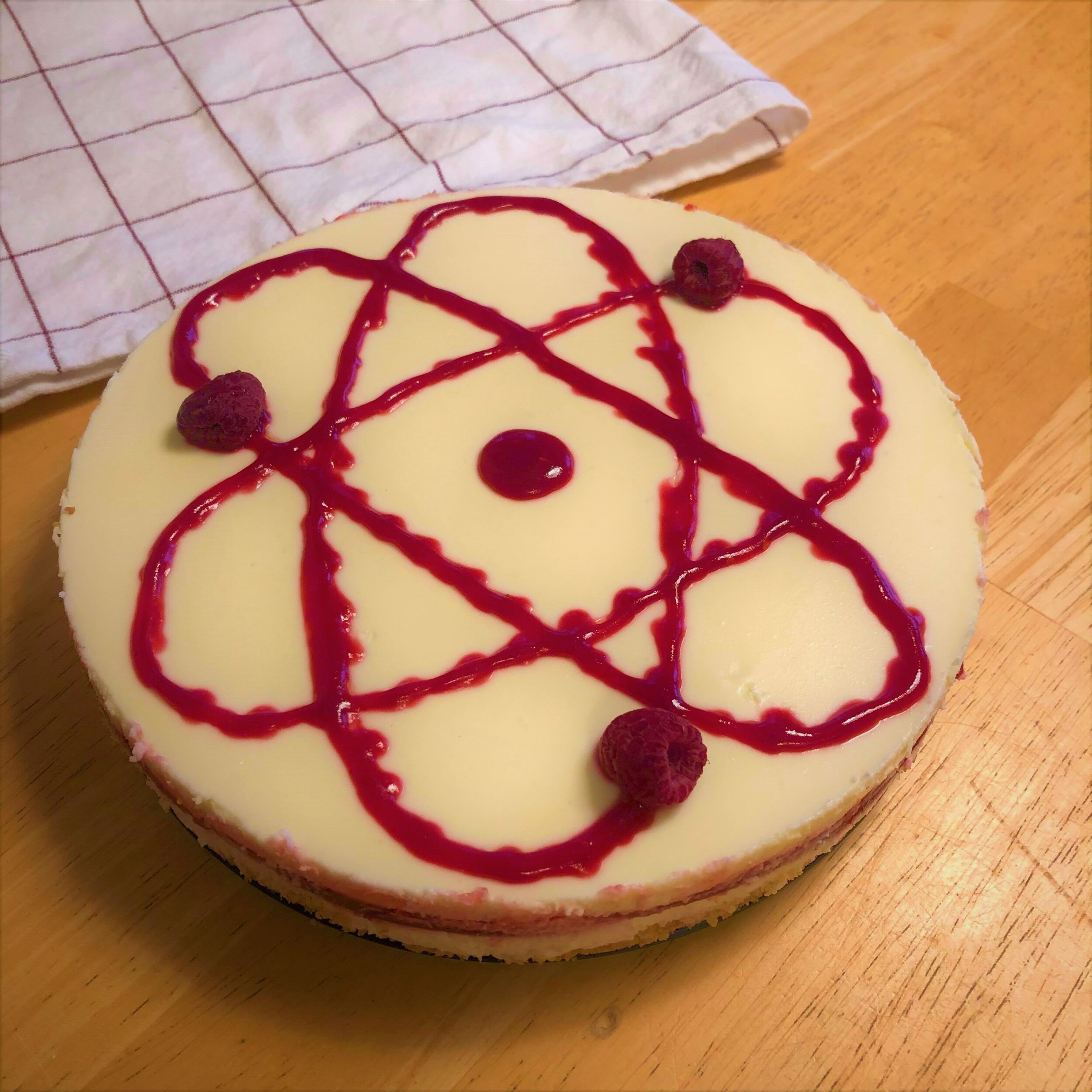 Lactose-Free Raspberry Cheesecake (For Leonard)