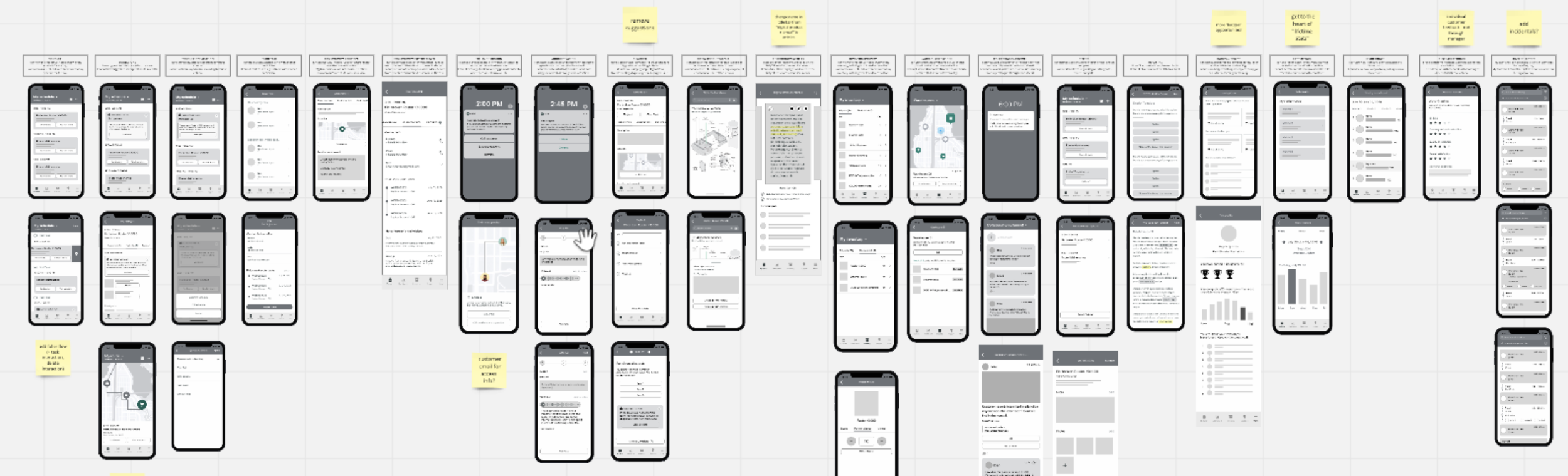 View all wireframes User Interviews Then, the team conducted interviews with real field service technicians and got their opinions on the wireframes. After watching all the interviews and taking notes, I wrote use cases which we used to decide