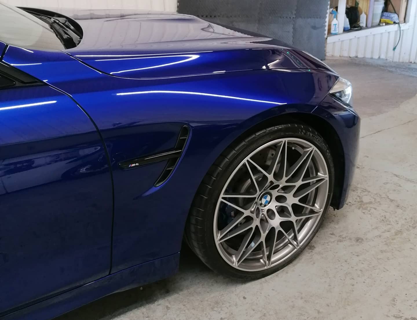 BMW M4 BRAND NEW CAR DETAILING & CERAMIC COATING PAINT PROTECTION SERVICE IN LONDON 