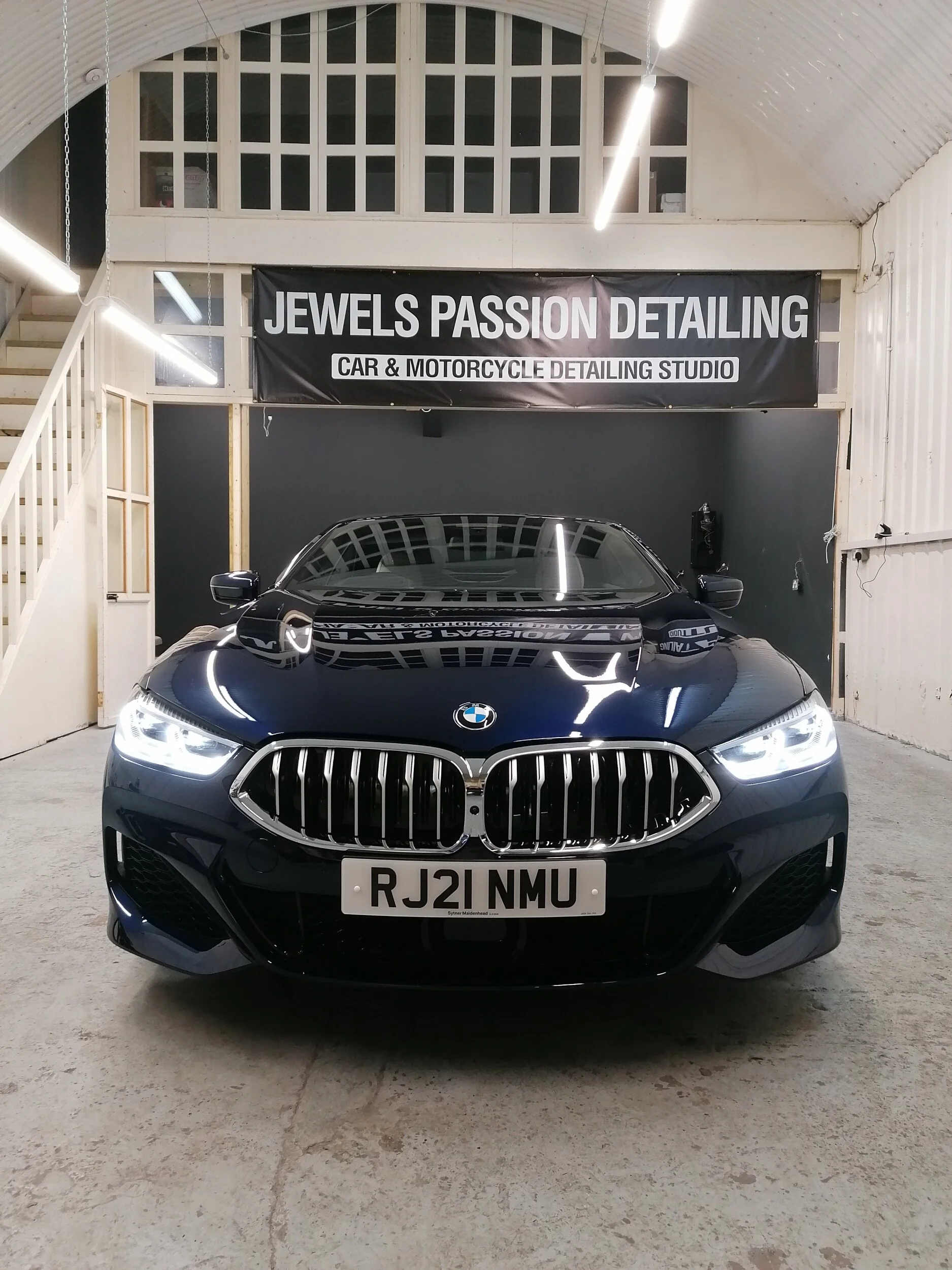 bmw 8 Series CAR DETAILING & Ceramic Coating Paint Protection Service in London 