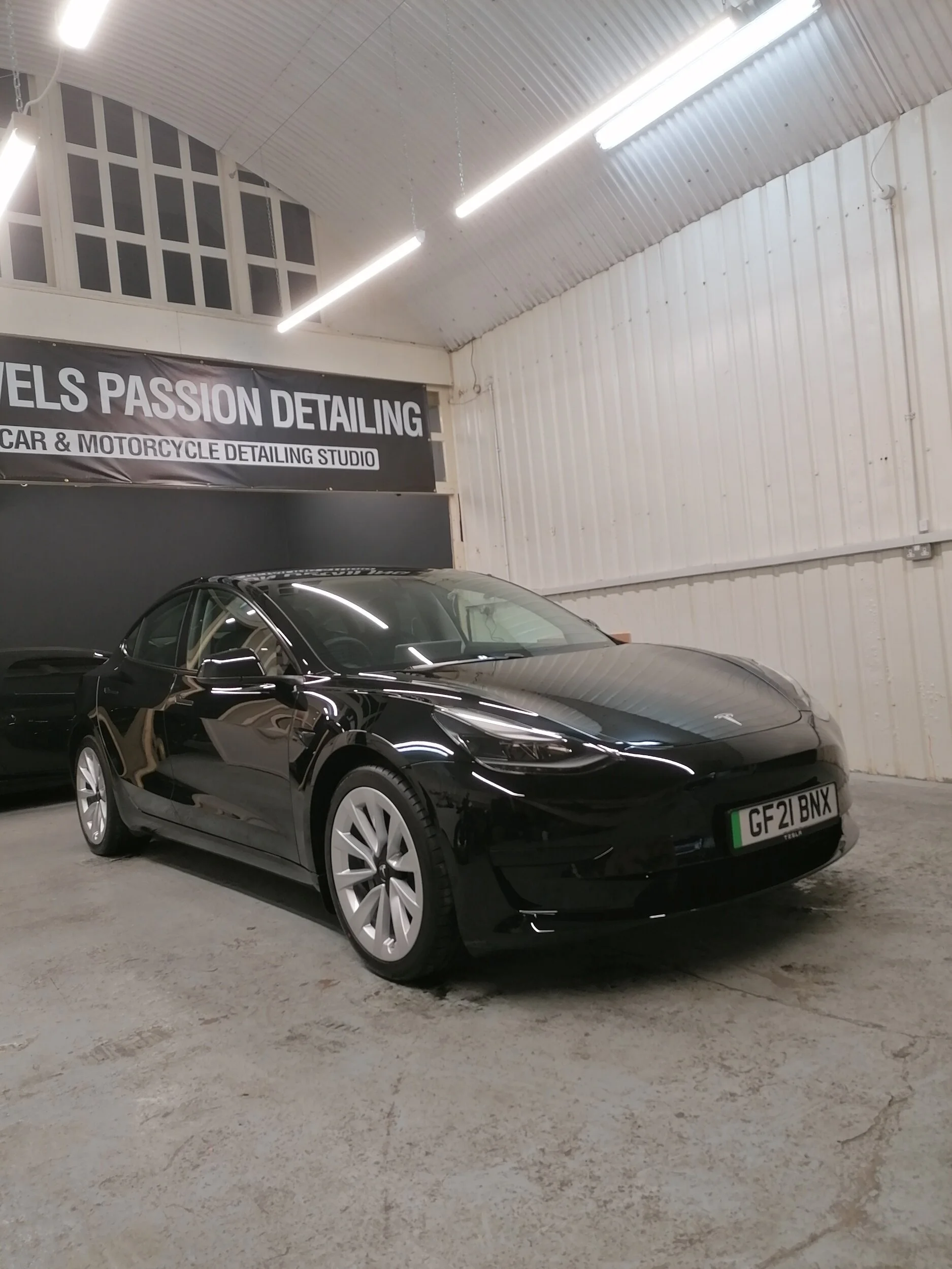 Tesla Model 3 Brand New CAR DETAILING & Ceramic Coating Paint Protection Service in London 