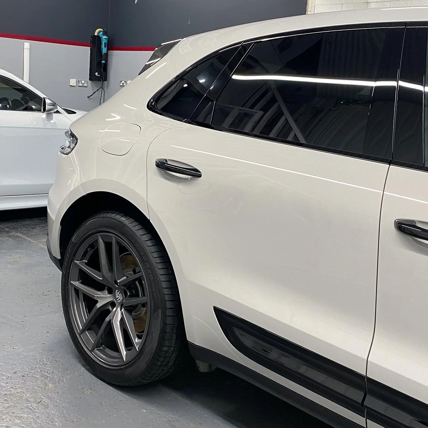 Porsche receiving Gtechniq ceramic coating at our London detailing studio