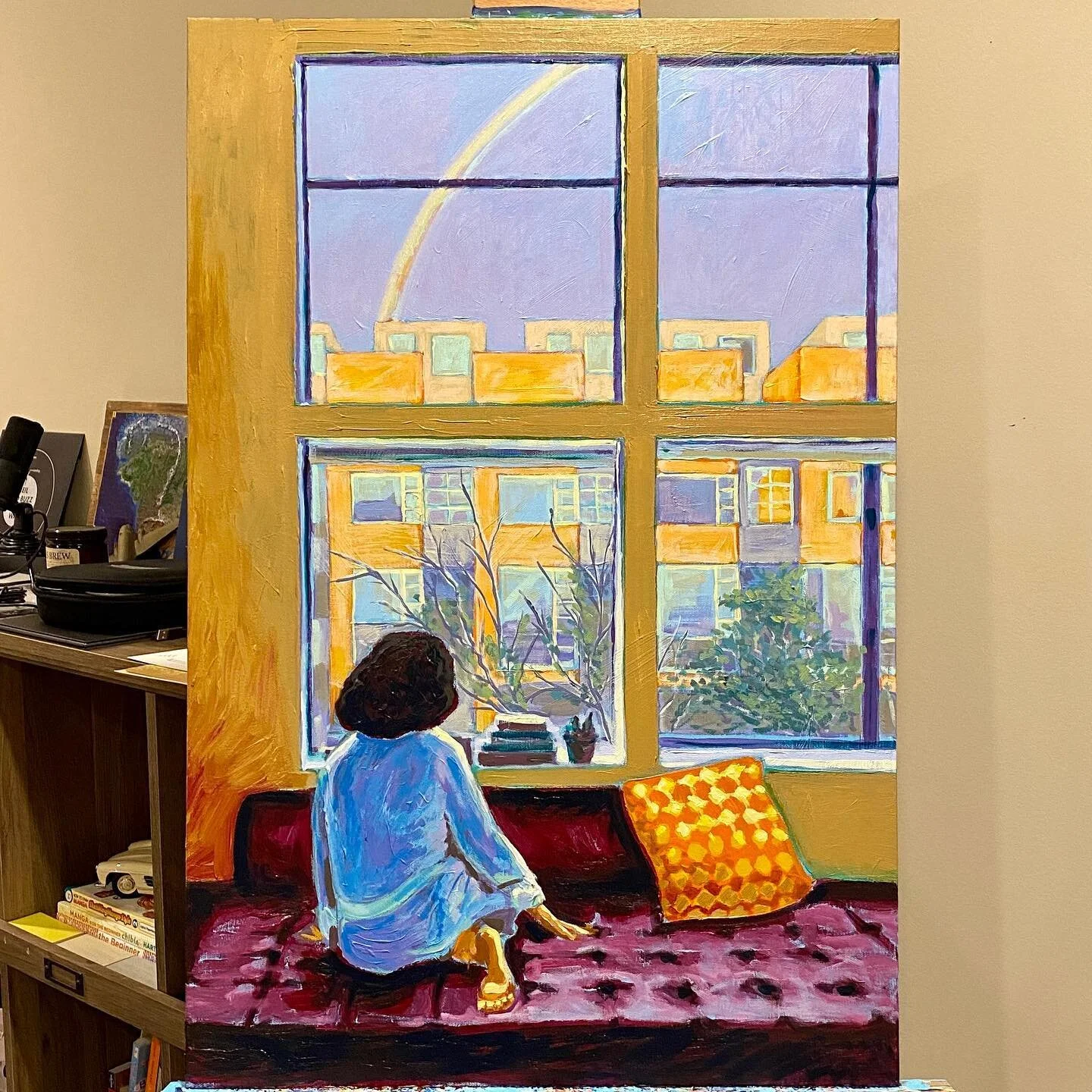 Done. &ldquo;Christmas Call.&rdquo; Acrylic 20x30