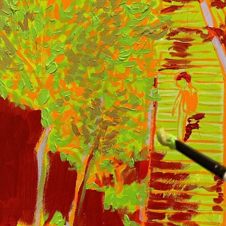 Fun with trees. Green on red.