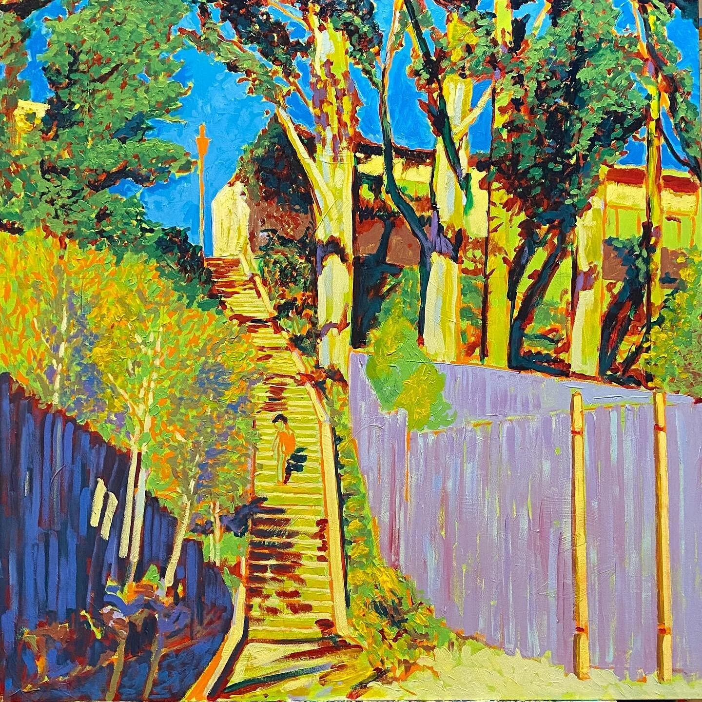 Starting in with layering colors. Lots of colors. Unexpected colors.