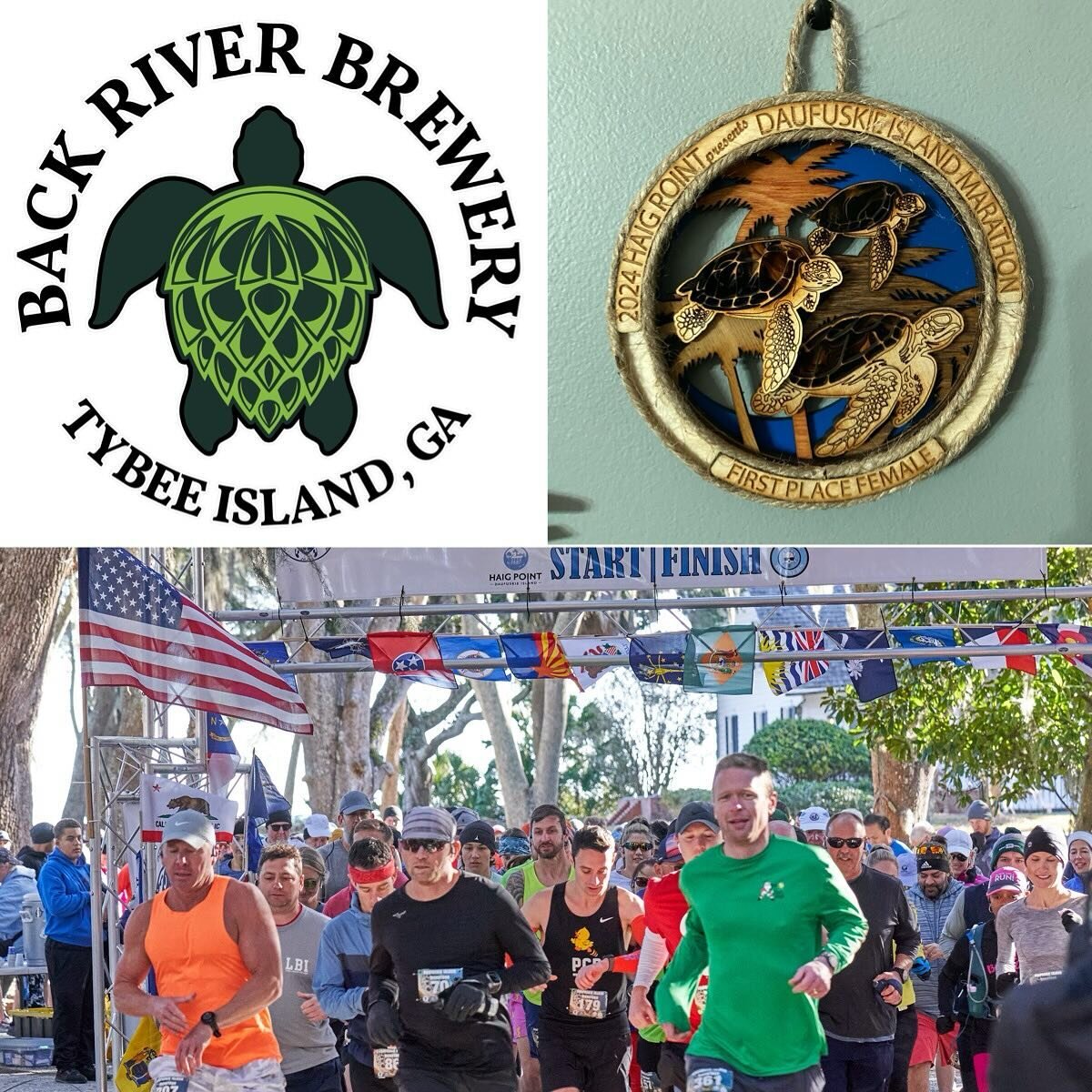 So awesome to have to have Tybee Island&rsquo;s Back River Brewery providing the beer for the Daufuskie Island Marathon and Half!
Thank you, @backriverbrewerytybee !
#rundaufuskie #run #running #runwithroughrunners #runnersofinstagram #marathon #half