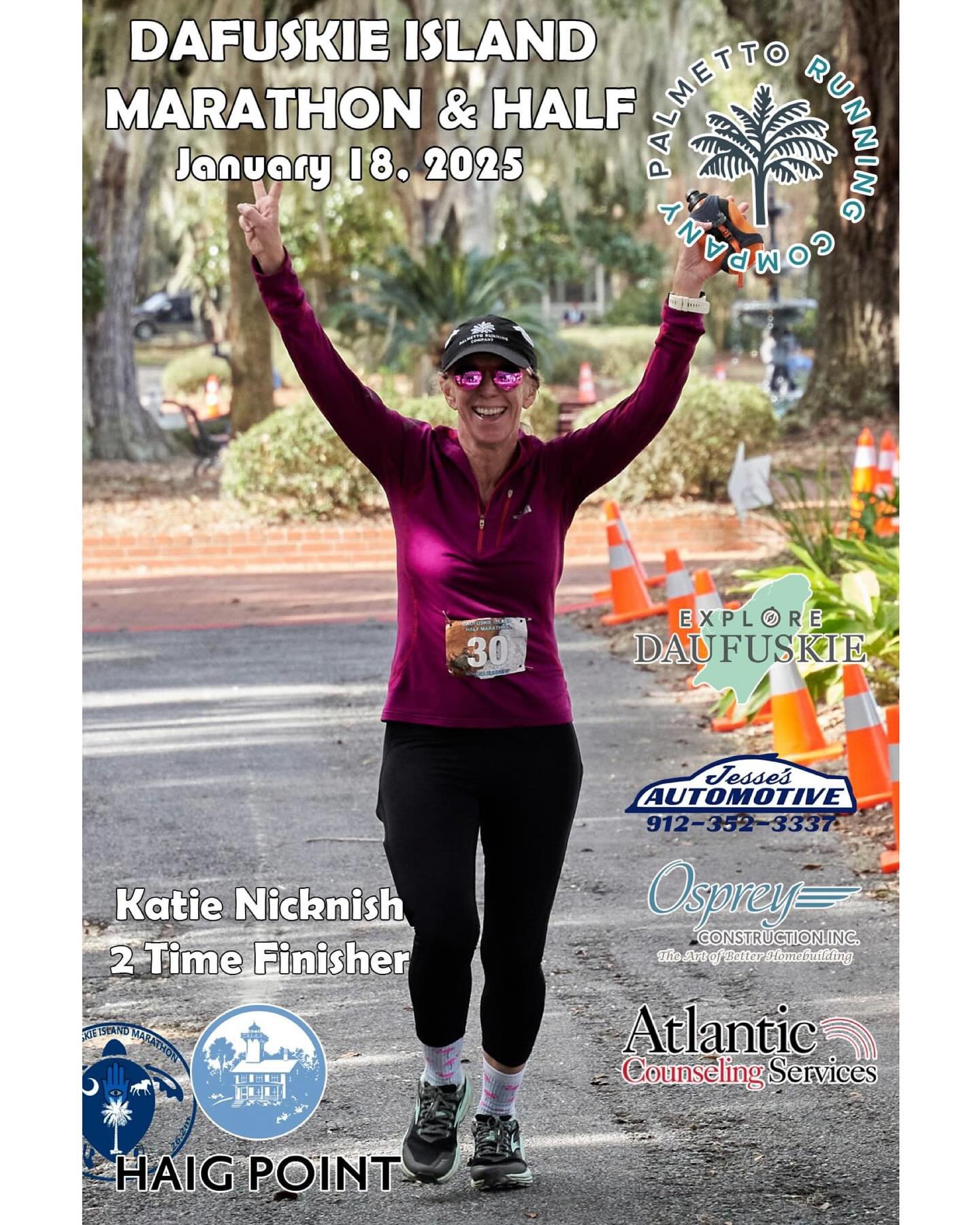 Happy Tuesday!
We are thrilled to welcome you all to the Daufuskie Island Marathon and Half! Before you know it, January 18th will be here and, we cannot wait to share with you this beautiful, eclectic Daufuskie Island with you all!
Thank you for ent