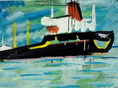 Tanker at Sea