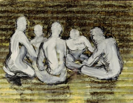 Swimmers at Night 2