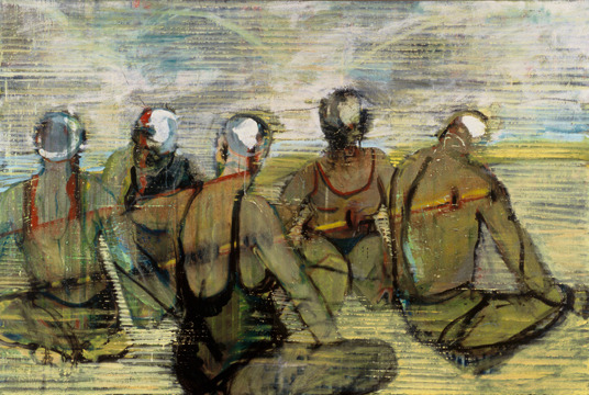 Swimmers on Beach