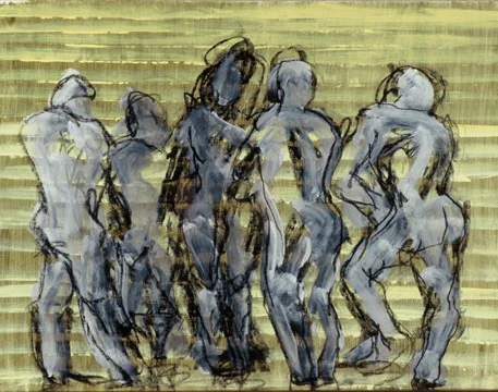 Swimmers at Night 1