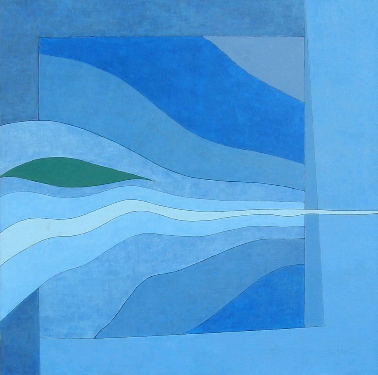 The Blue Bird 1979 acrylic on canvas 40 x 40 inches