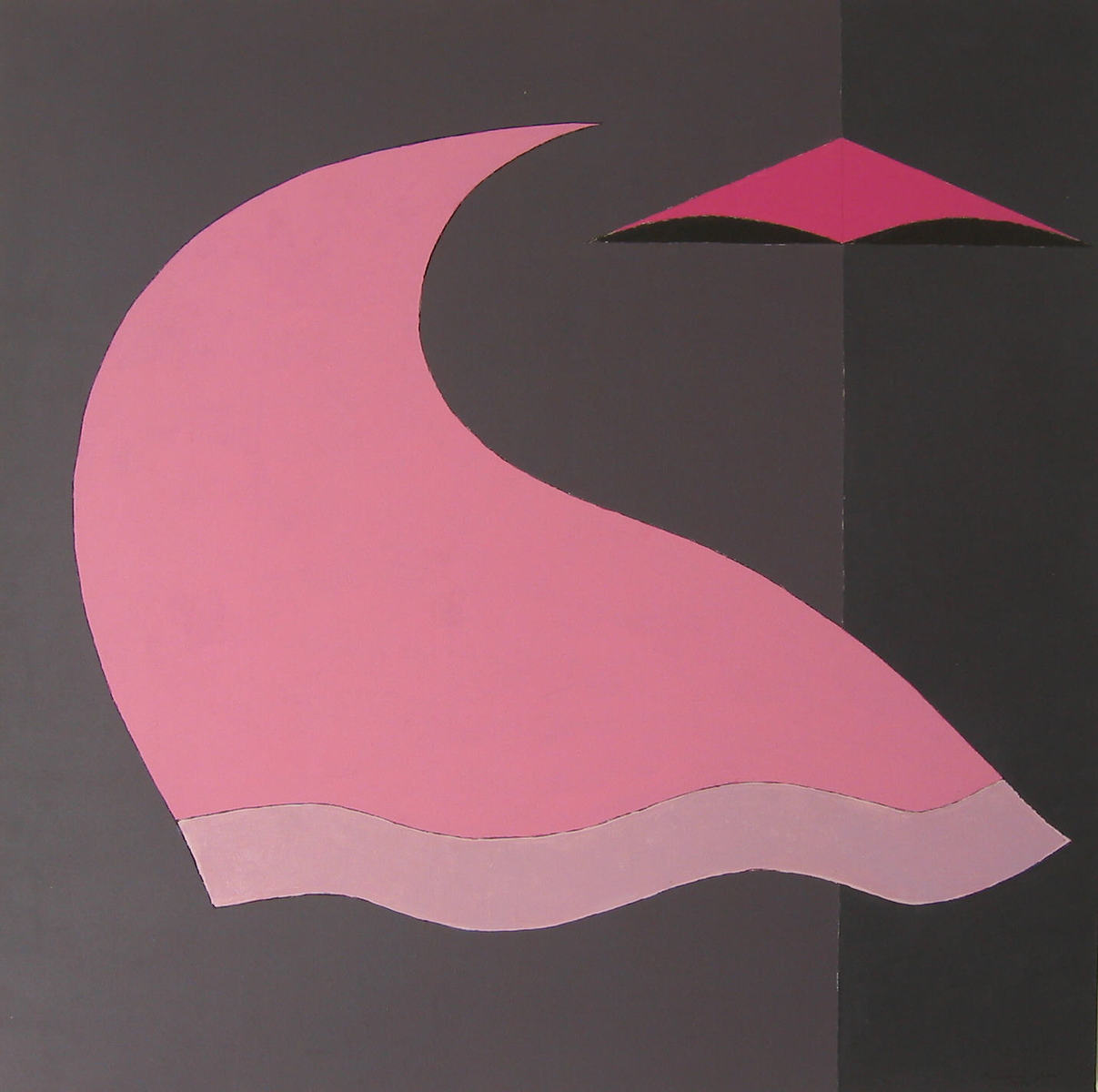 Pavane For A Dead Princess 1980 acrylic on canvas 35 x 35 inches