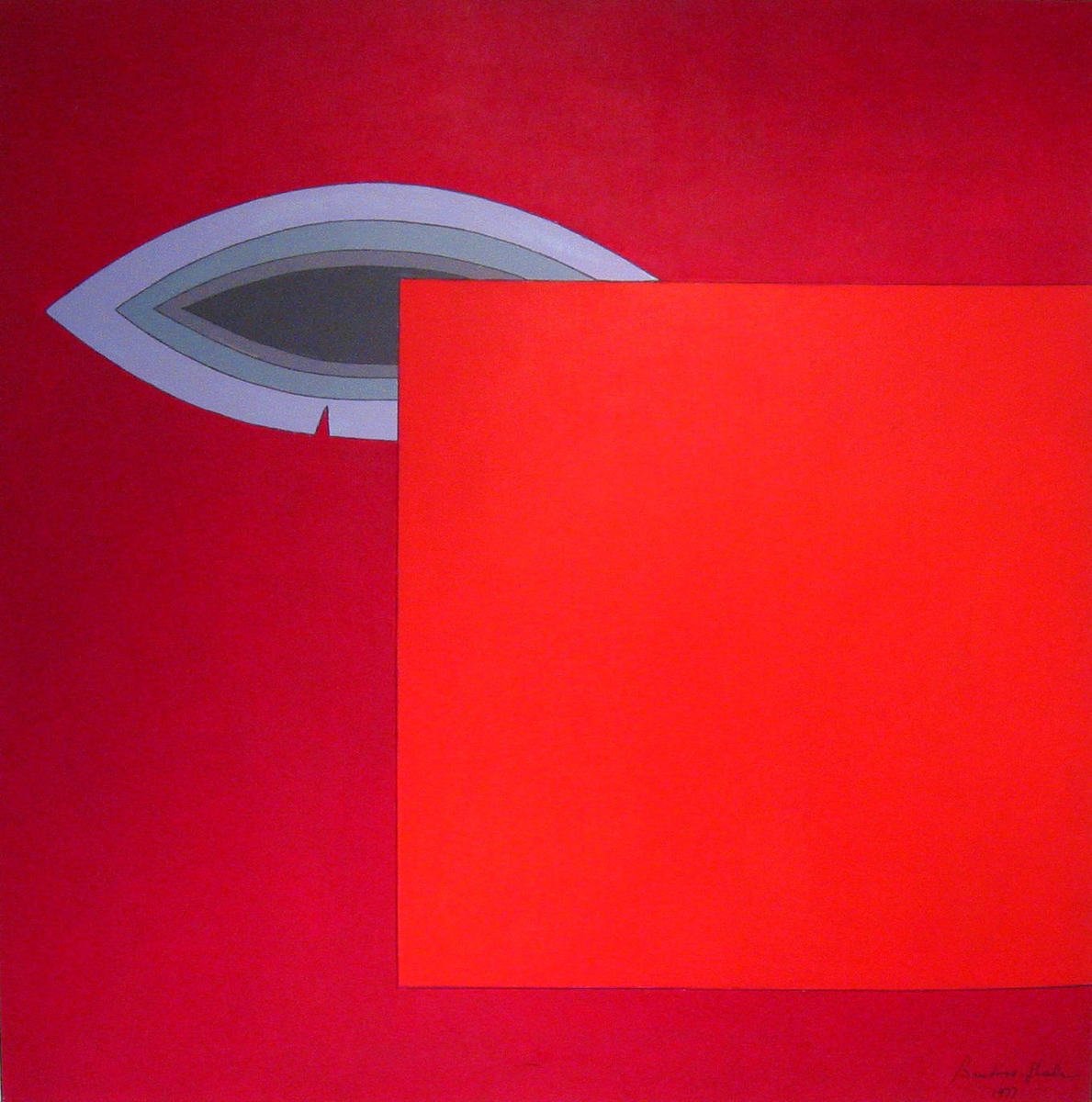 The Flaw 1977 acrylic on canvas 46 x 46 inches 116.84 x 116.84 cm