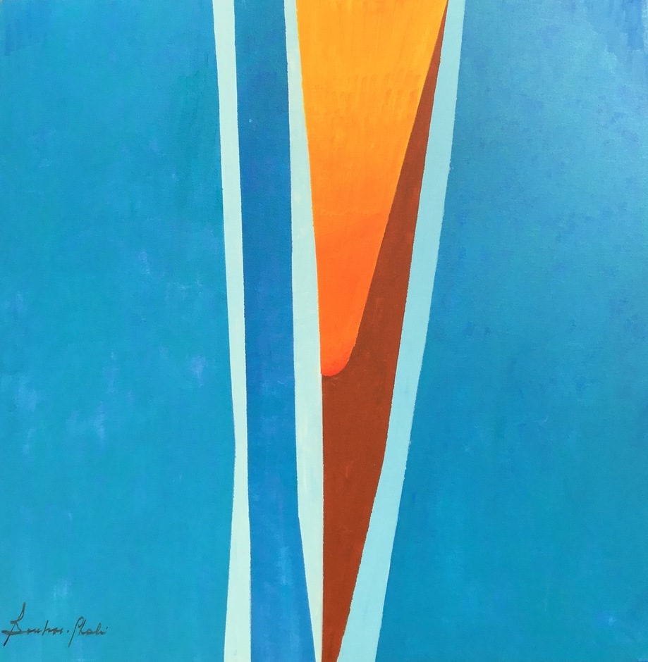 Untitled 2015 acrylic on canvas 38 x 38 inches