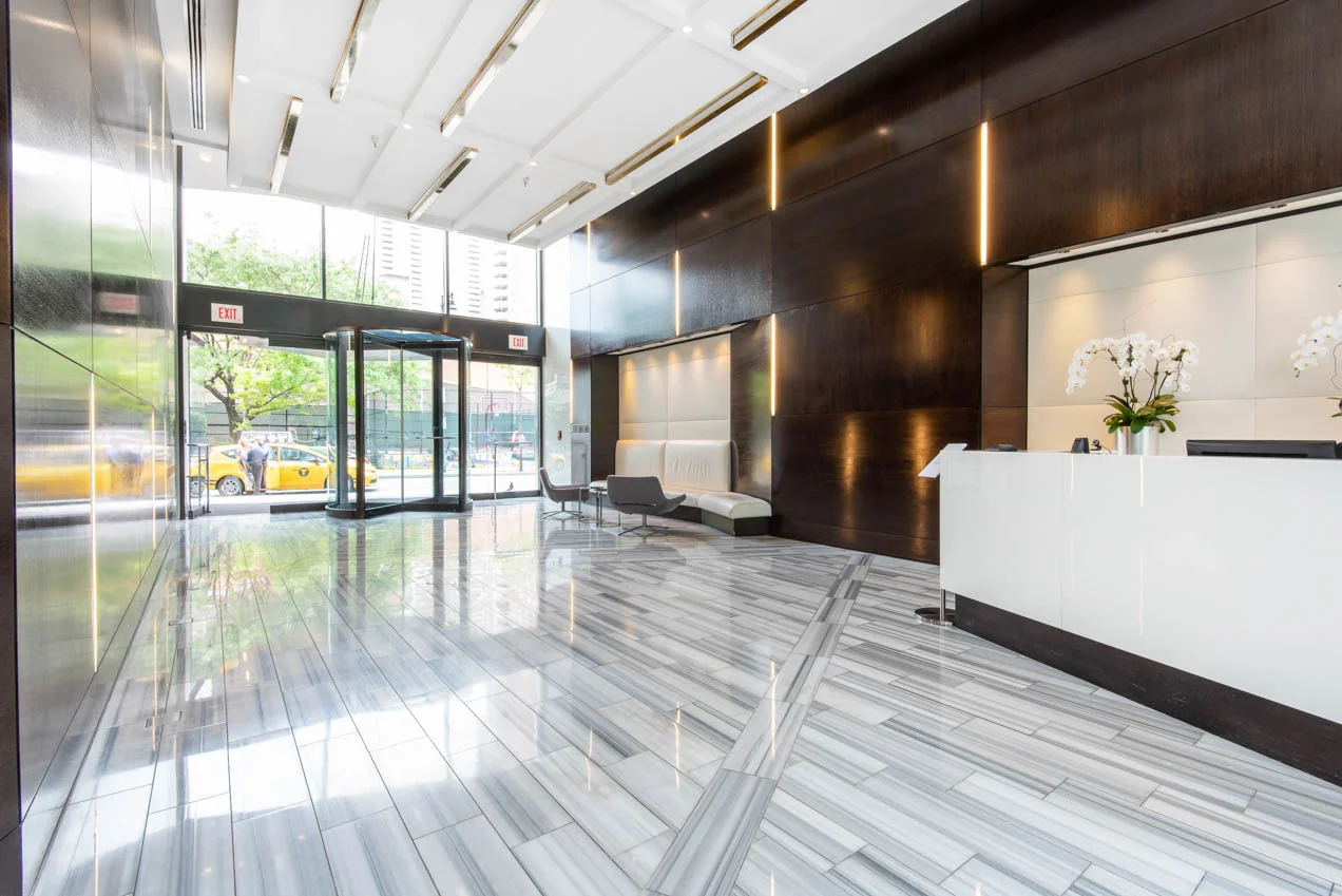 The Modern expansive lobby features 24hr Doorman