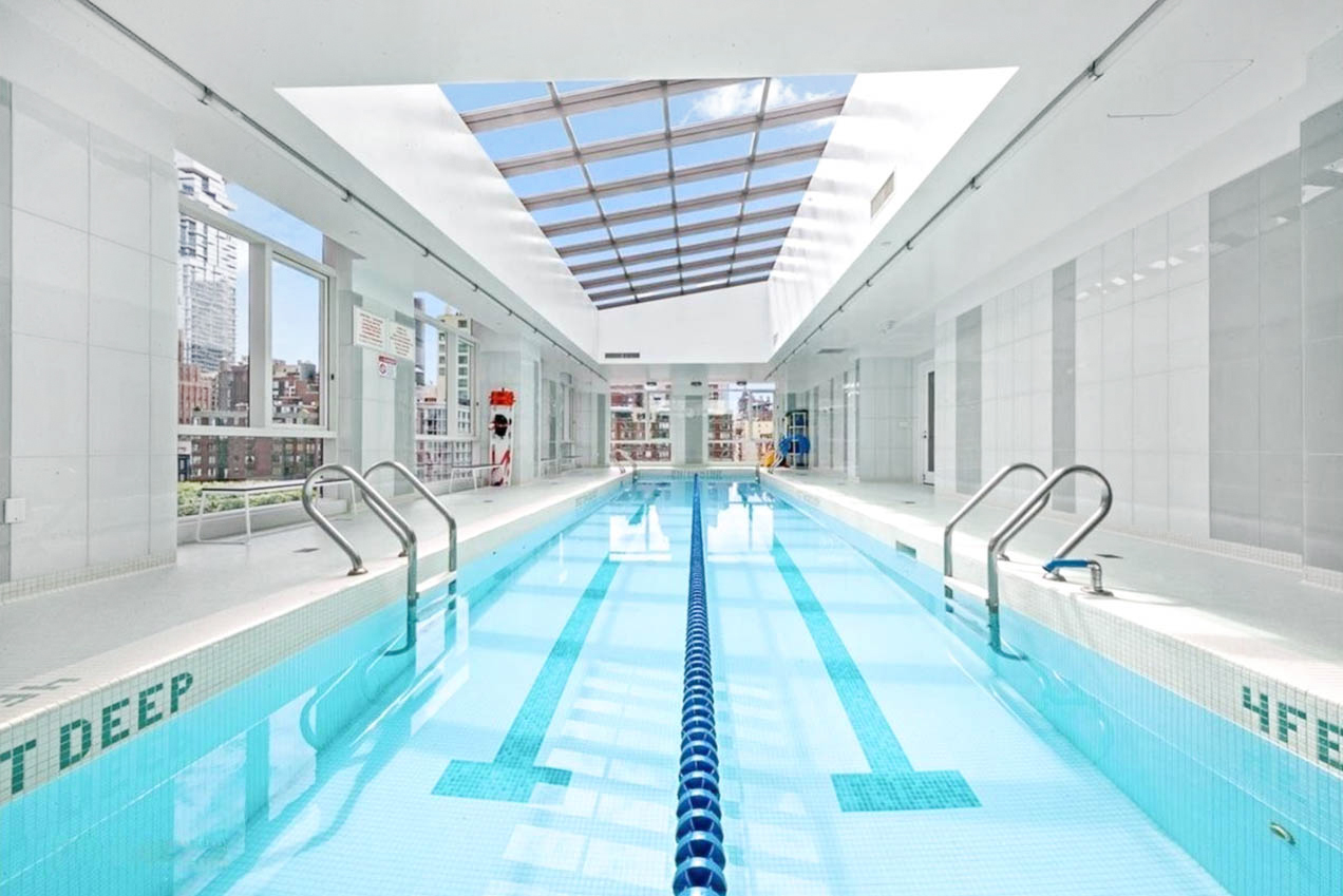 The lap pool is great for exercise or relaxation
