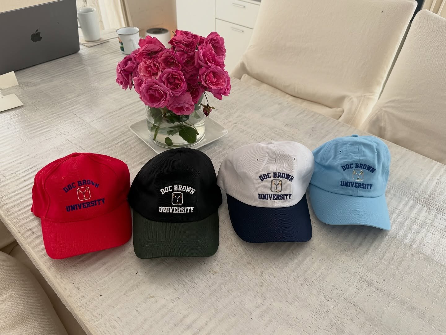 The latest hats exclusively for the creative team of BTTF - 
London, USA tour, Australia, and the Royal Caribbean -